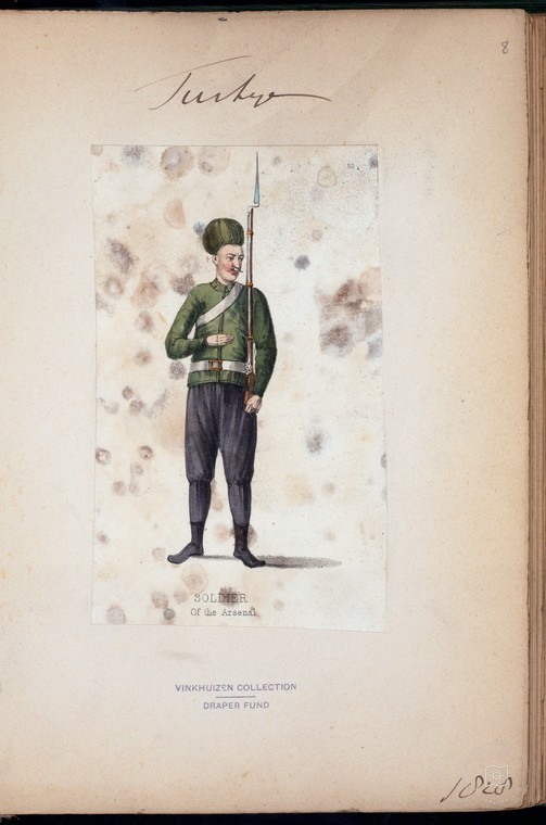 Ottoman People, Soldiers, Officers, Costumes — Portrait from the archive