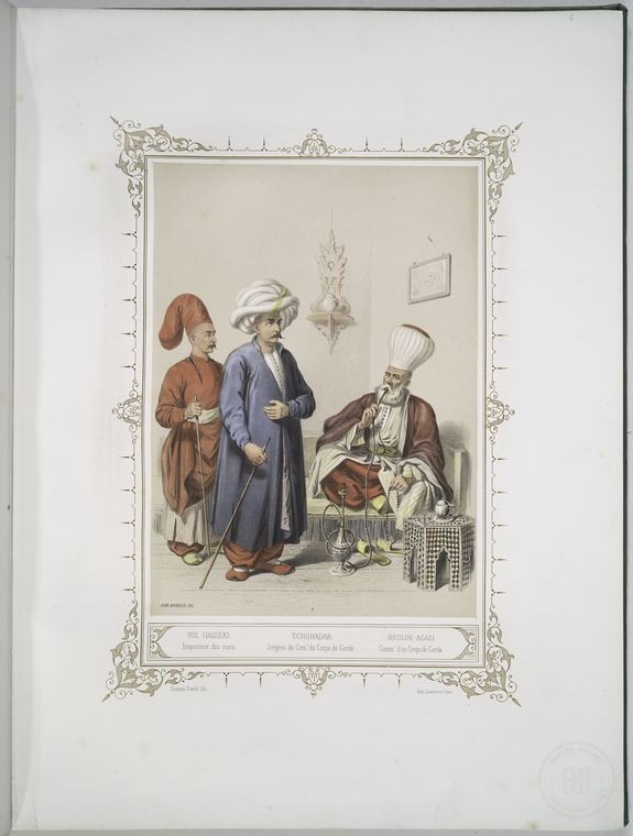 Osmanlı Halkları, Askerleri, Memurlar, Kostümleri — Portre ve kişi arşivi