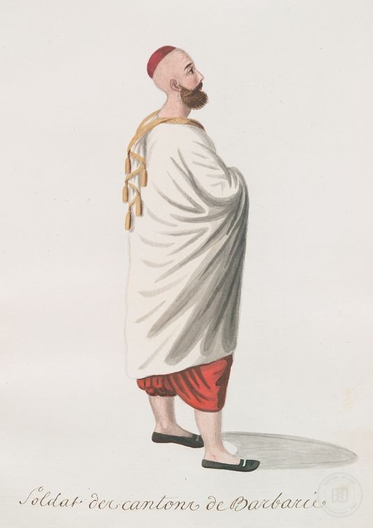 Ottoman People, Soldiers, Officers, Costumes — Portrait from the archive