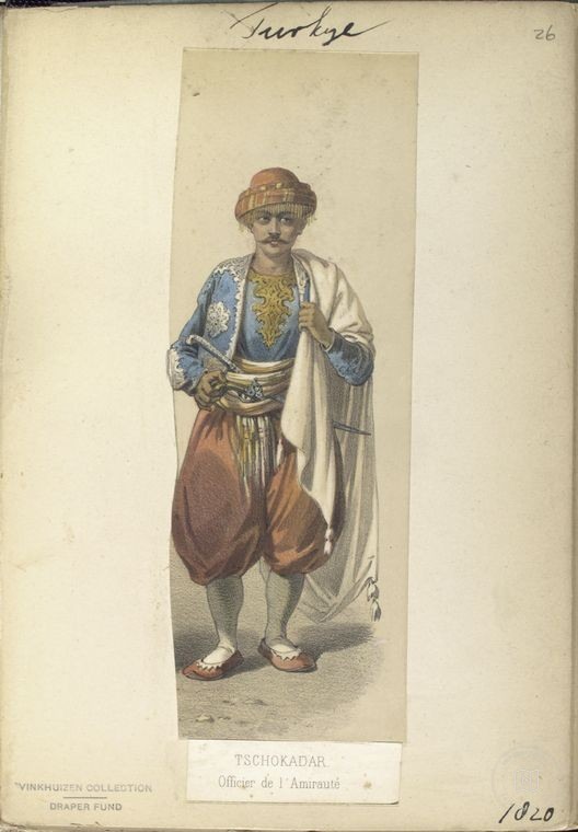 Osmanlı Halkları, Askerleri, Memurlar, Kostümleri — Portre ve kişi arşivi