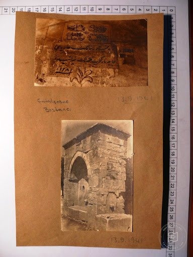 Bostan Çeşmesi ve Kitabe Ayrıntıları — Albüm Levhası