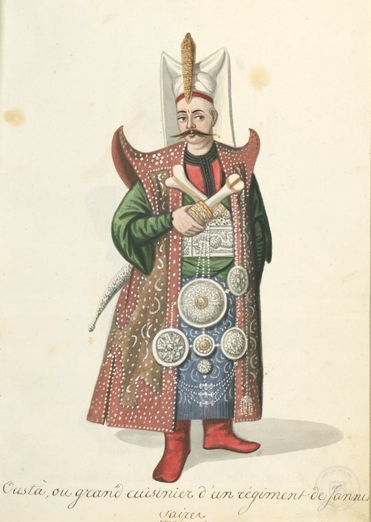 Osmanlı Halkları, Askerleri, Memurlar, Kostümleri — Portre ve kişi arşivi