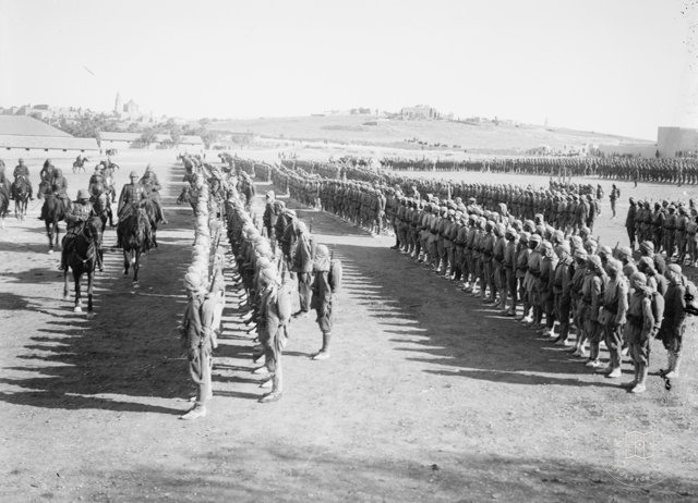 Türk. [i.e., Turkish] Soldiers On Parade Grounds