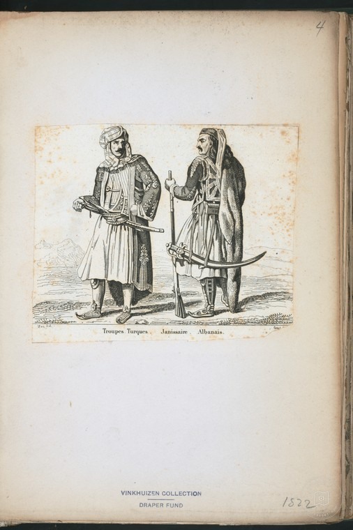Ottoman People, Soldiers, Officers, Costumes — Portrait from the archive