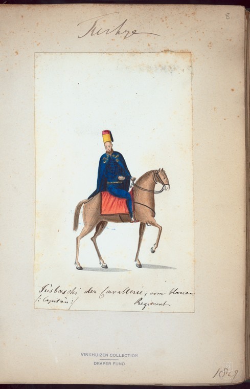 Ottoman People, Soldiers, Officers, Costumes — Portrait from the archive