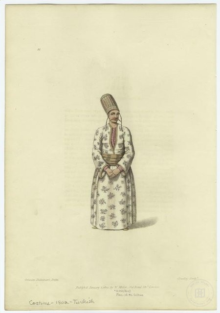 Ottoman People, Soldiers, Officers, Costumes — Portrait from the archive