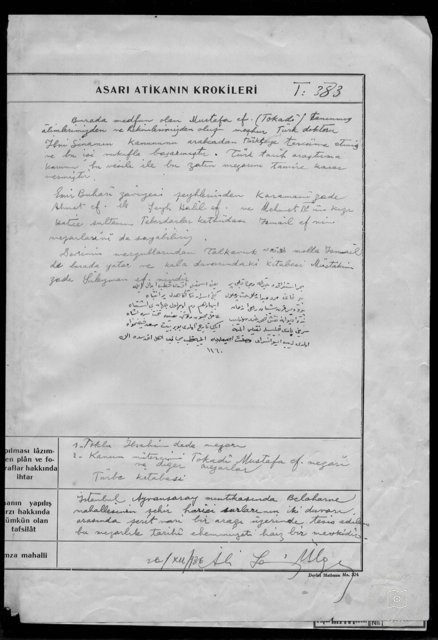 TOKLU IBRAHİM DEDE Tomb — Document