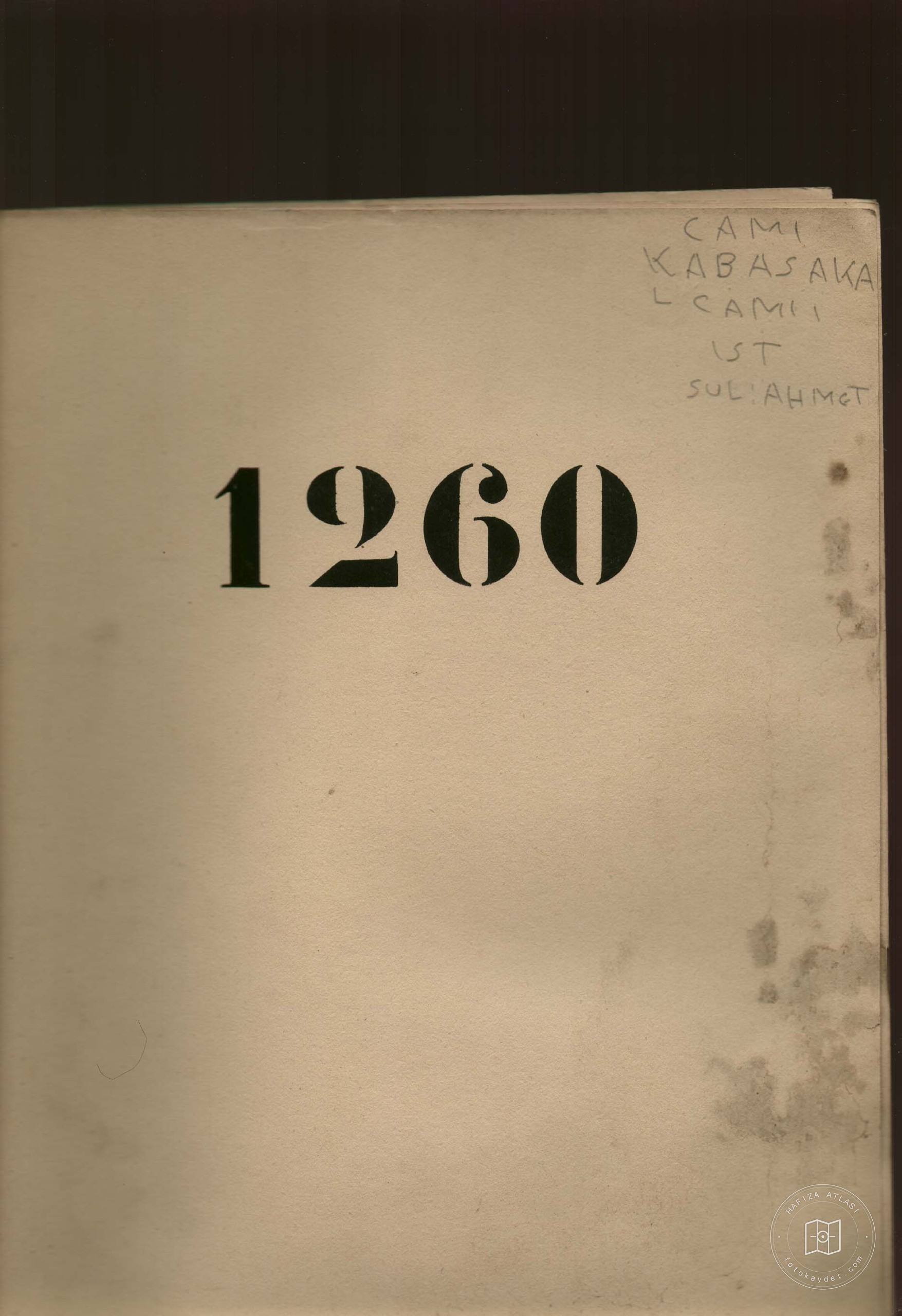 Kabasakal Mosque — Document