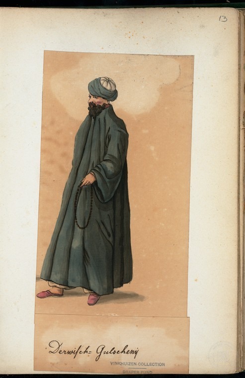 Ottoman People, Soldiers, Officers, Costumes — Portrait from the archive