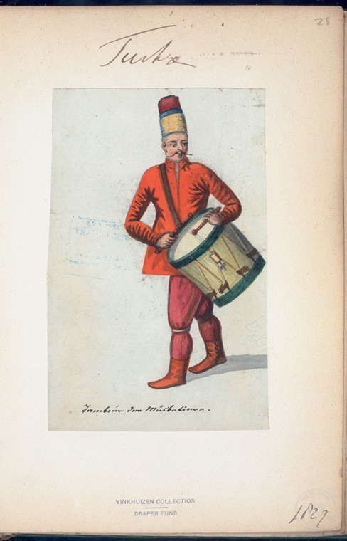 Ottoman People, Soldiers, Officers, Costumes — Portrait from the archive