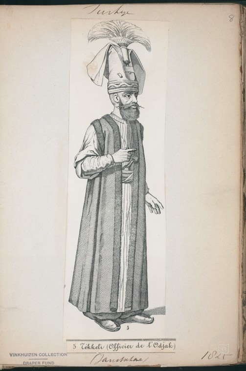 Ottoman People, Soldiers, Officers, Costumes — Portrait from the archive