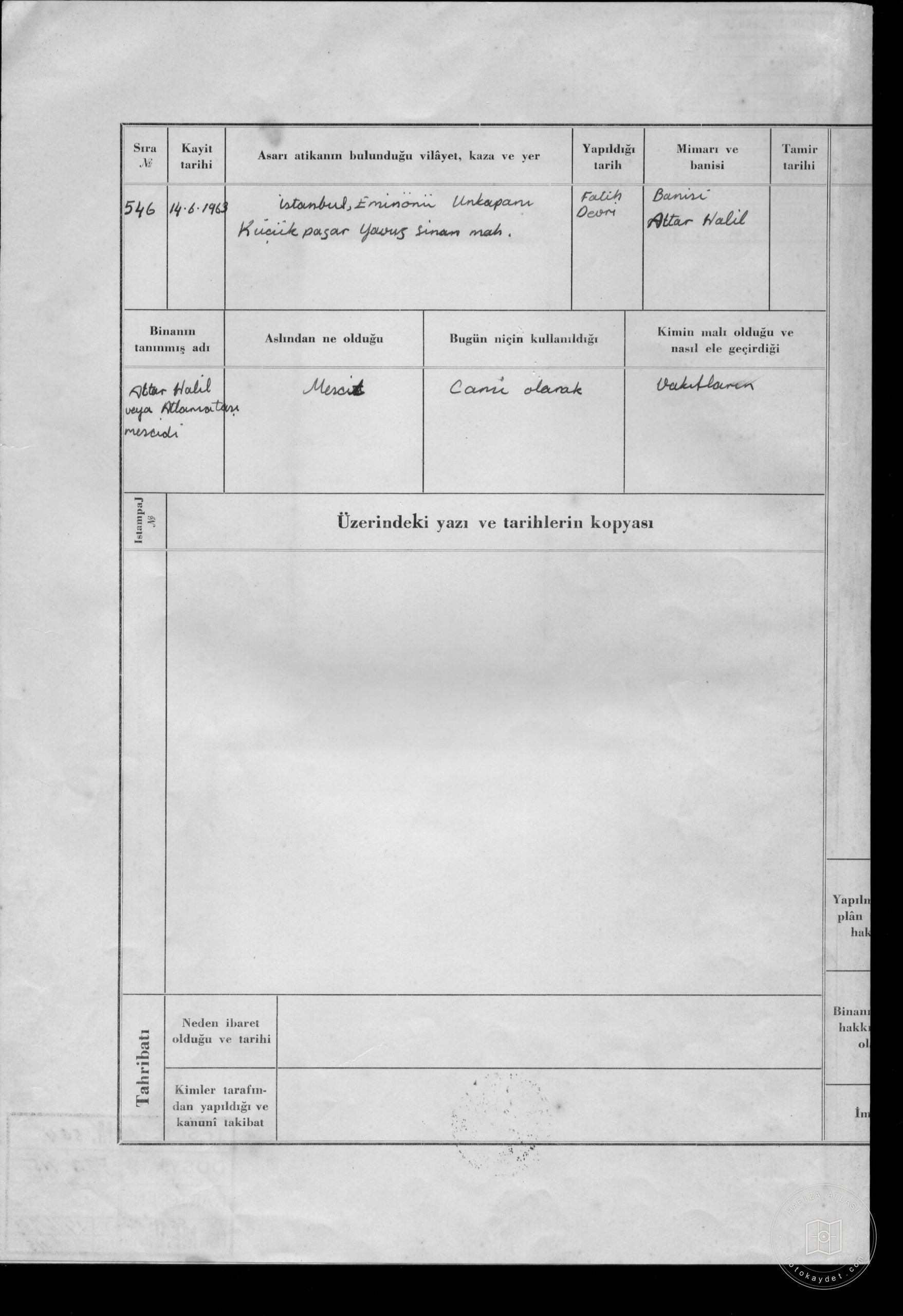 ATTAR HALİL OR ATLAMATAŞI MESSAGE — Document