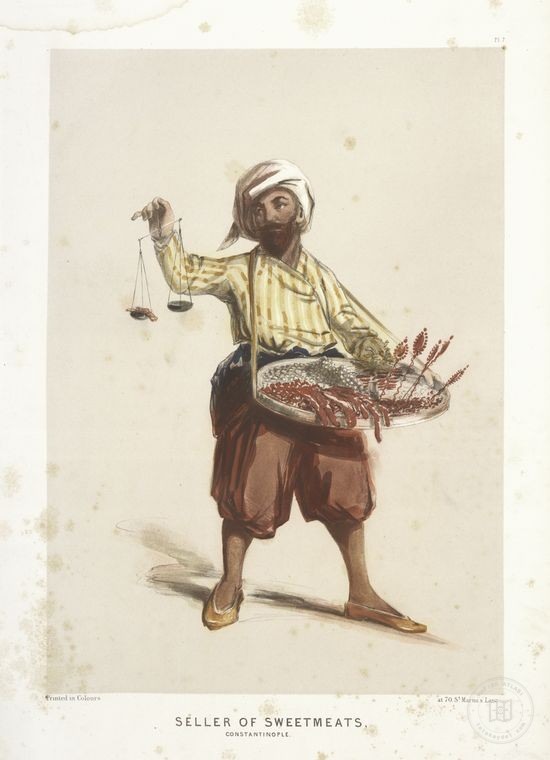 Ottoman People, Soldiers, Officers, Costumes — Portrait from the archive