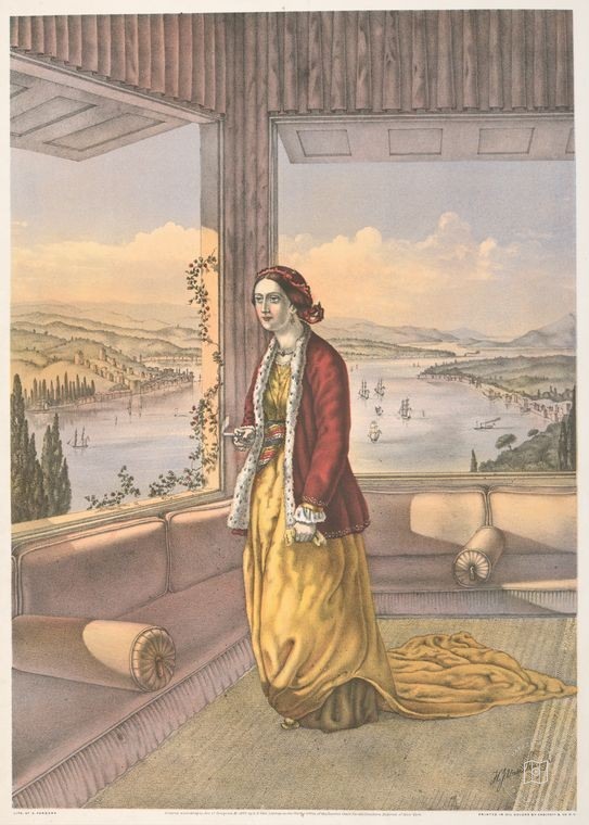 Ottoman People, Soldiers, Officers, Costumes — Portrait from the archive