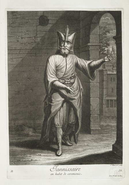 Ottoman People, Soldiers, Officers, Costumes — Portrait from the archive
