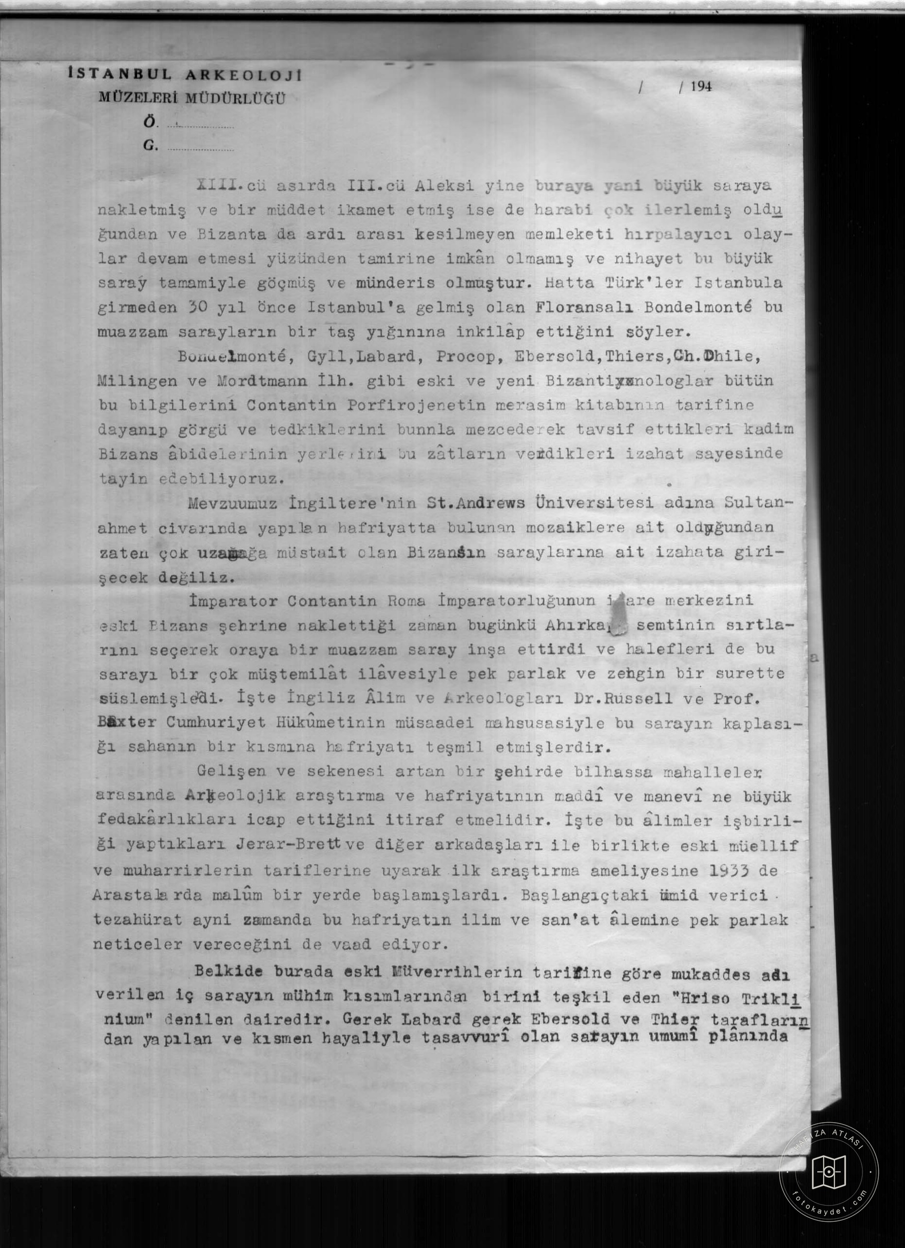 İMPARATOR Palace — Document