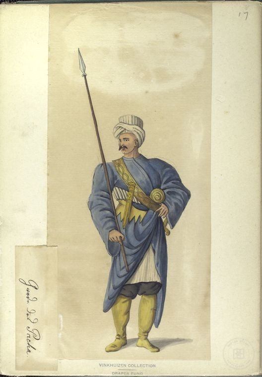 Osmanlı Halkları, Askerleri, Memurlar, Kostümleri — Portre ve kişi arşivi