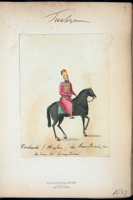 Ottoman People, Soldiers, Officers, Costumes — Portrait from the archive