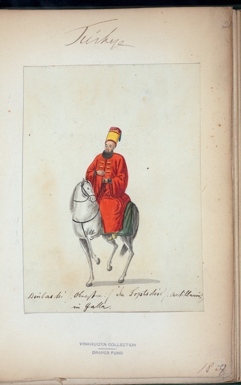 Ottoman People, Soldiers, Officers, Costumes — Portrait from the archive