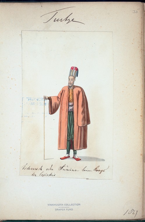 Ottoman People, Soldiers, Officers, Costumes — Portrait from the archive