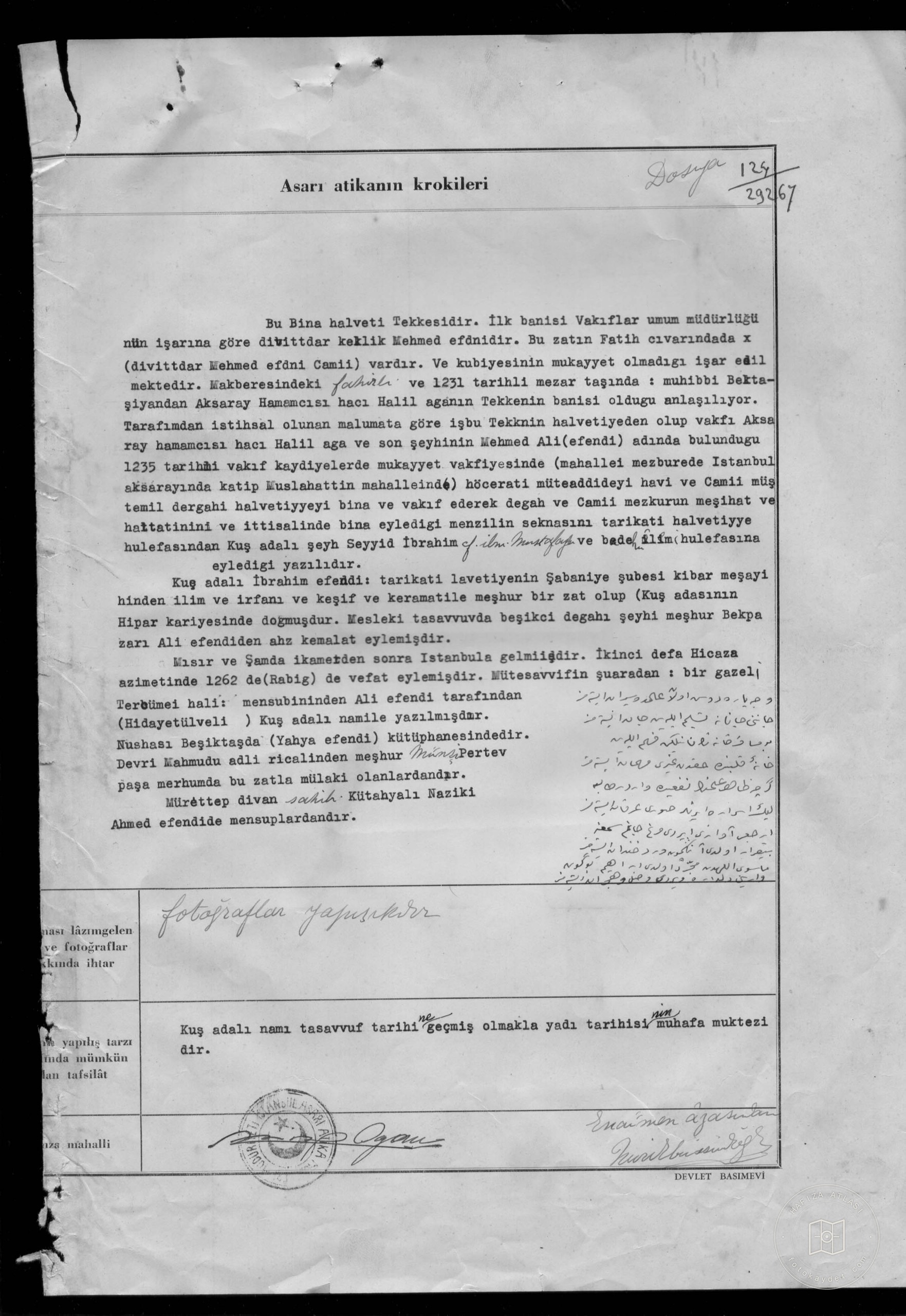 HALFETİ TEKKESİ — Document