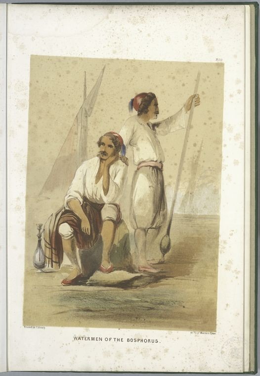 Ottoman People, Soldiers, Officers, Costumes — Portrait from the archive