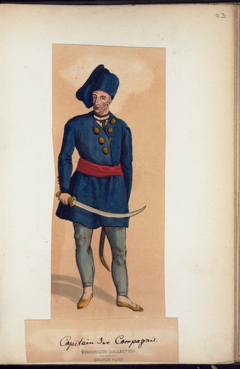 Ottoman People, Soldiers, Officers, Costumes — Portrait from the archive