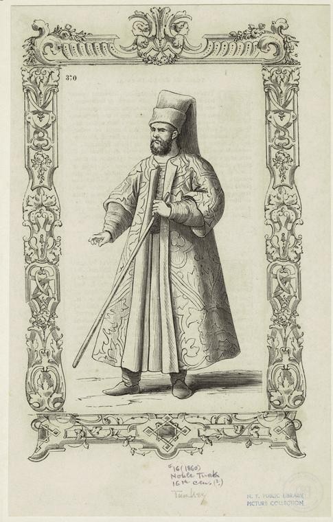 Ottoman People, Soldiers, Officers, Costumes — Portrait from the archive