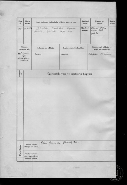 AHİ ÇELEBİ (KANLI OVEN) MESCI — Document