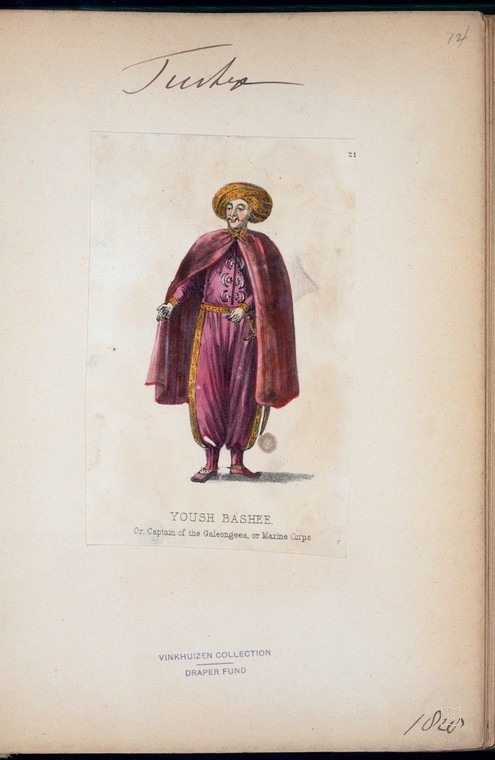 Ottoman People, Soldiers, Officers, Costumes — Portrait from the archive