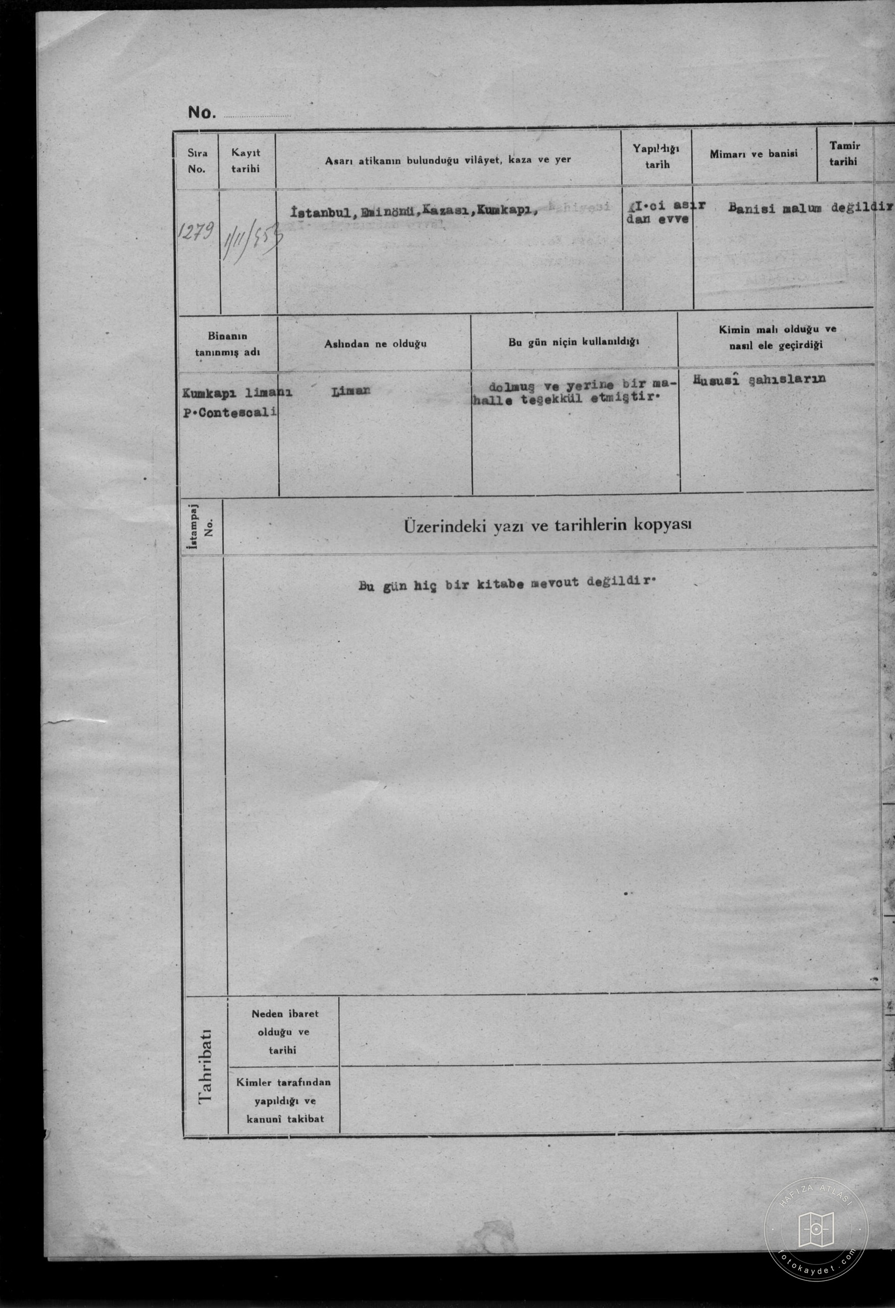 Kumkapı Harbour(P.CONTESCALİ) — Document