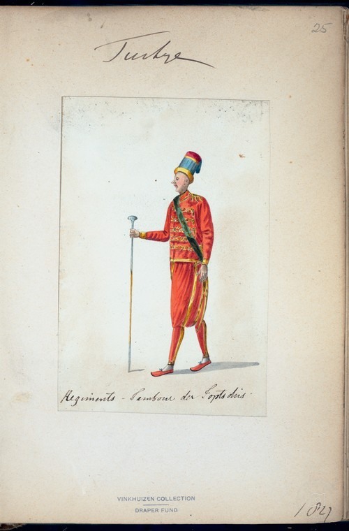 Ottoman People, Soldiers, Officers, Costumes — Portrait from the archive