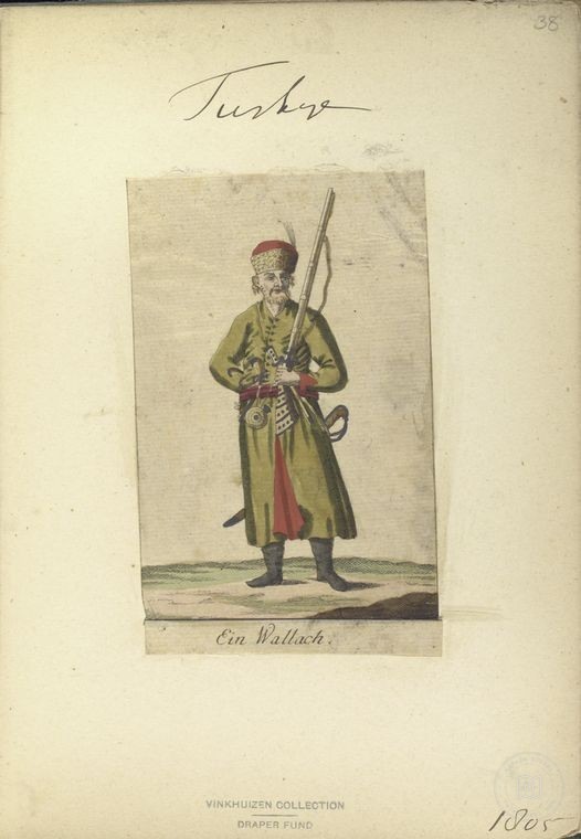 Ottoman People, Soldiers, Officers, Costumes — Portrait from the archive