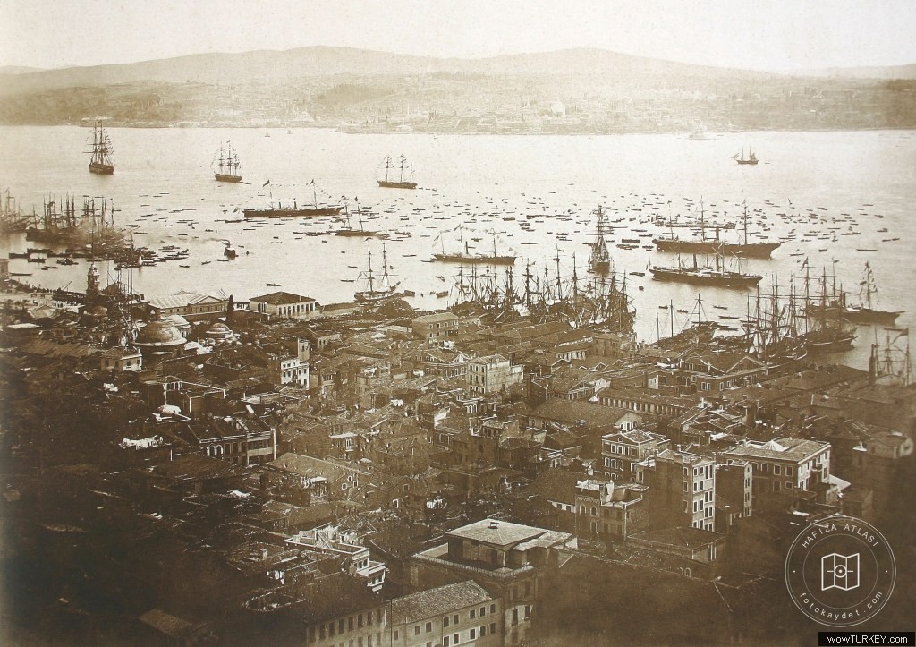 Tophane 7agustos from Galata Tower — 1885