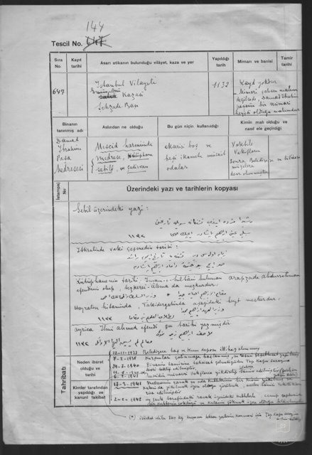 DAMAT IBRAHİM PAŞA MEDRESUM — Document