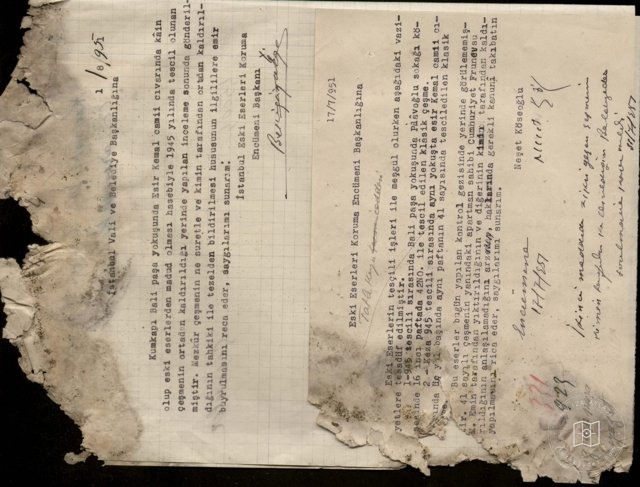 No. of Kumkapı Wpaşa. Esir Kemal Mosque — Archival document