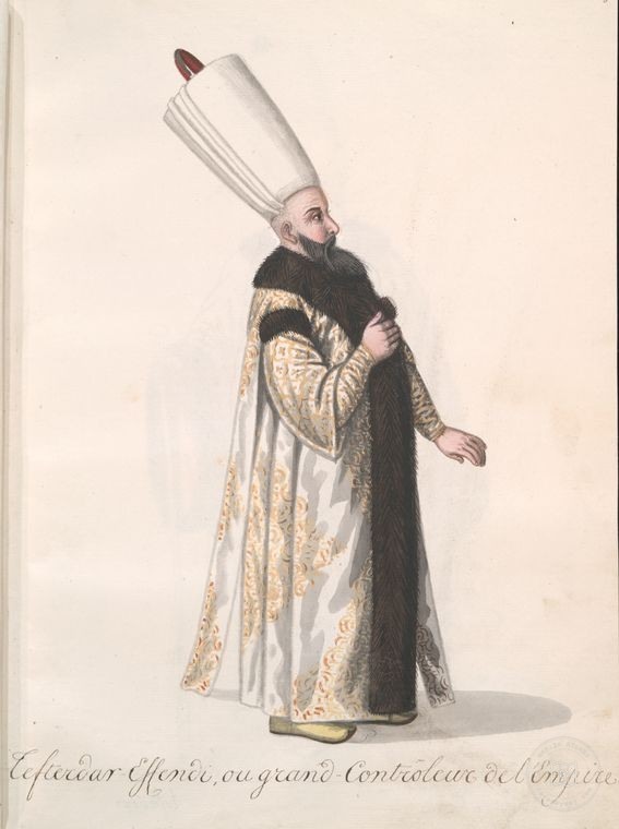 Ottoman People, Soldiers, Officers, Costumes — Portrait from the archive