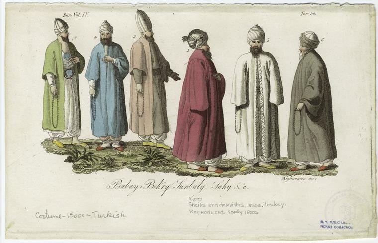 Ottoman People, Soldiers, Officers, Costumes — Portrait from the archive