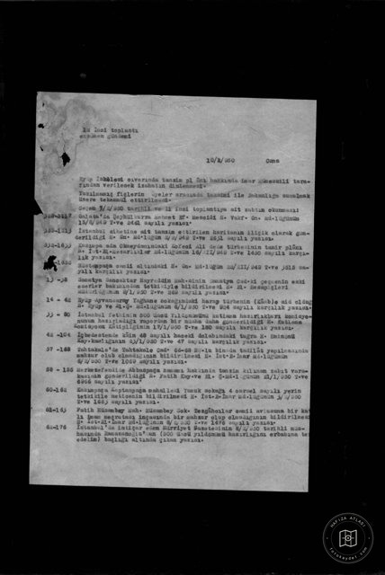 Istanbul Cultural Heritage — Archival document