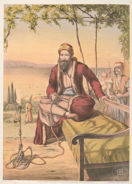 Ottoman People, Soldiers, Officers, Costumes — Portrait from the archive