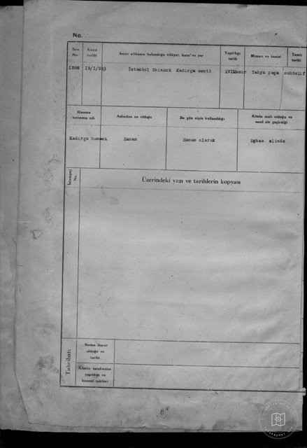 Kadırga HAMAMI — Document