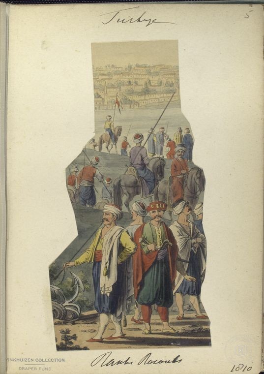 Ottoman People, Soldiers, Officers, Costumes — Portrait from the archive