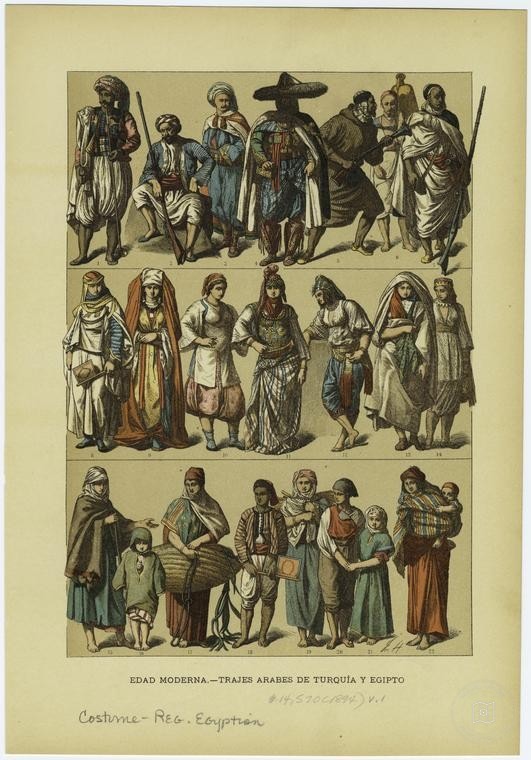 Ottoman People, Soldiers, Officers, Costumes — Portrait from the archive