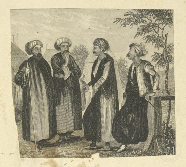 Ottoman People, Soldiers, Officers, Costumes — Portrait from the archive