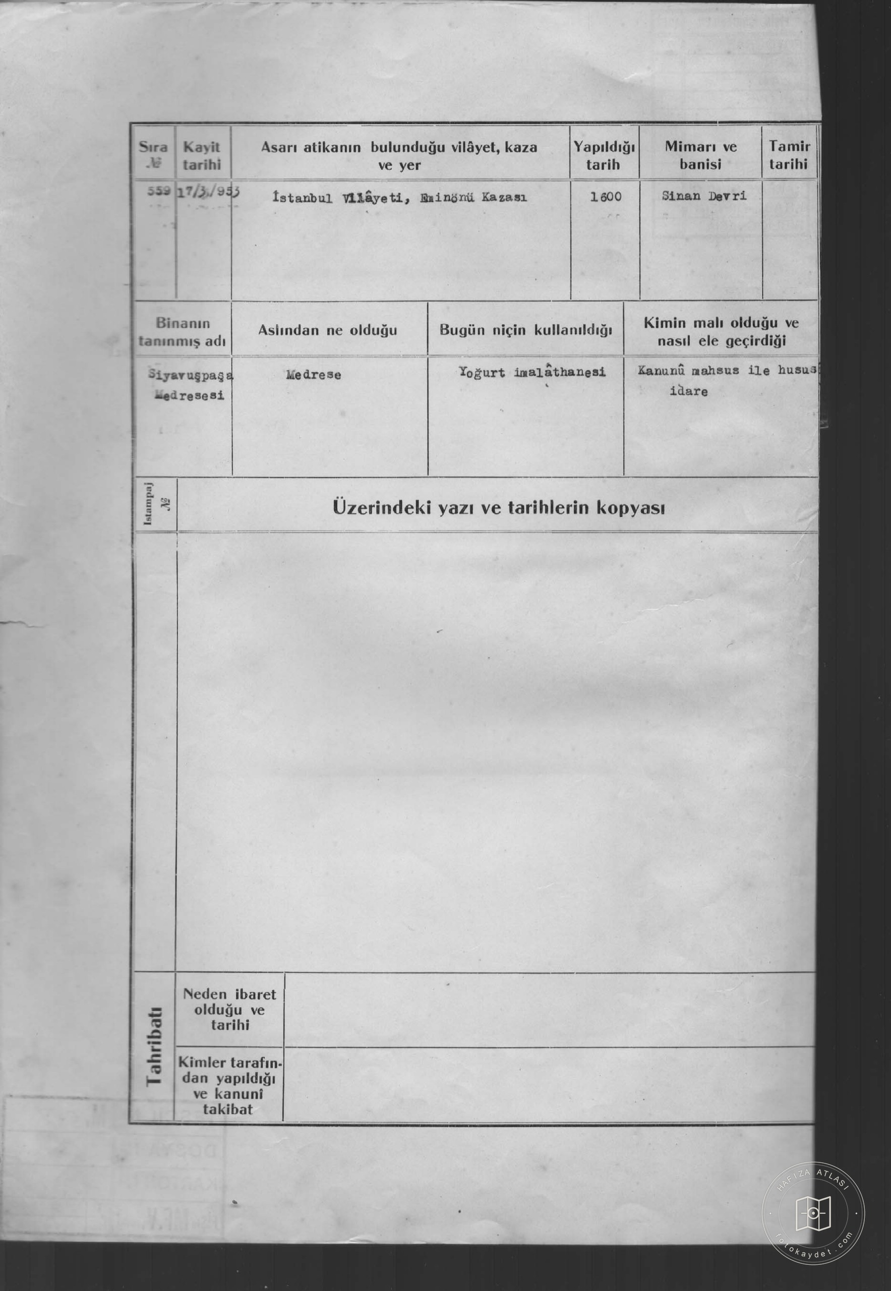 Siyavuşpaşa MEDERES — Document