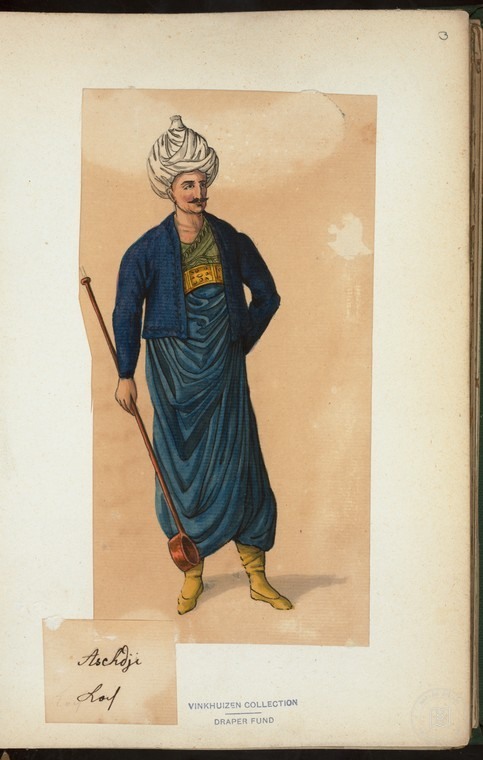 Ottoman People, Soldiers, Officers, Costumes — Portrait from the archive