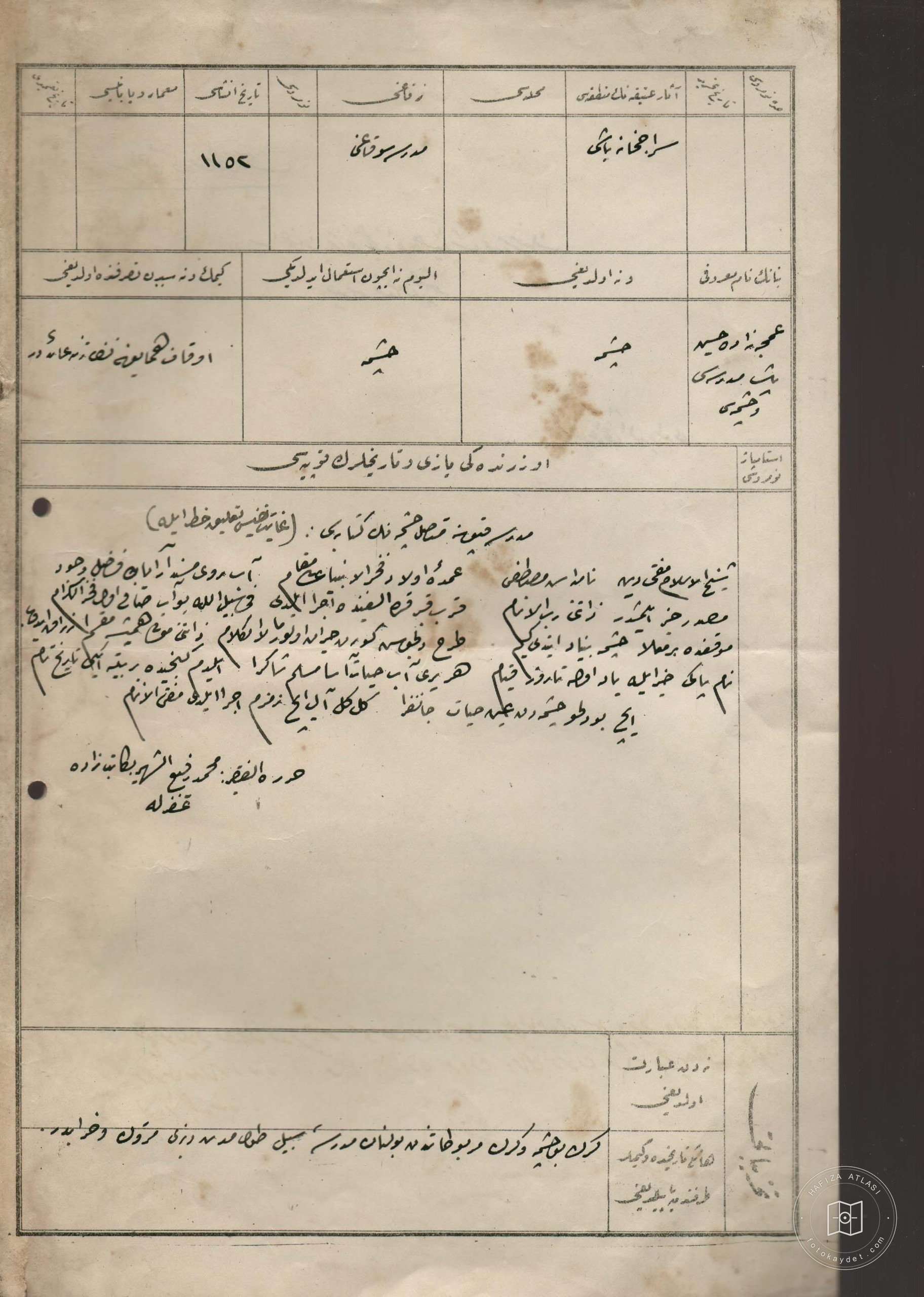 AMCAZADE HÜSEYİN PAŞA MEDRESE AND Fountain — Document