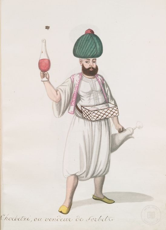 Ottoman People, Soldiers, Officers, Costumes — Portrait from the archive