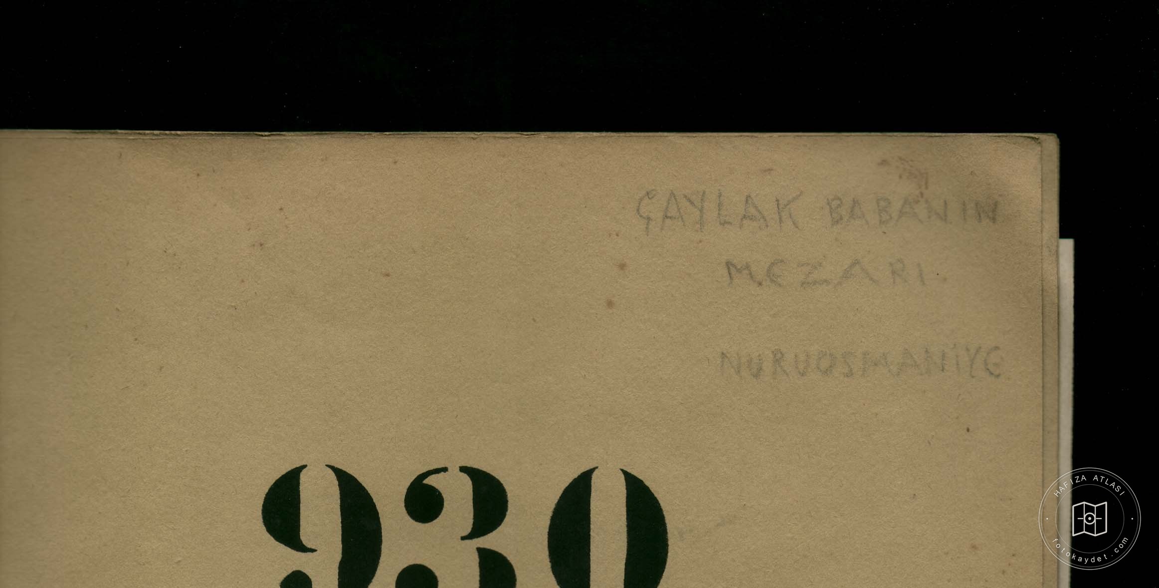 MEZARI of ÇAYLAK BABA — Document