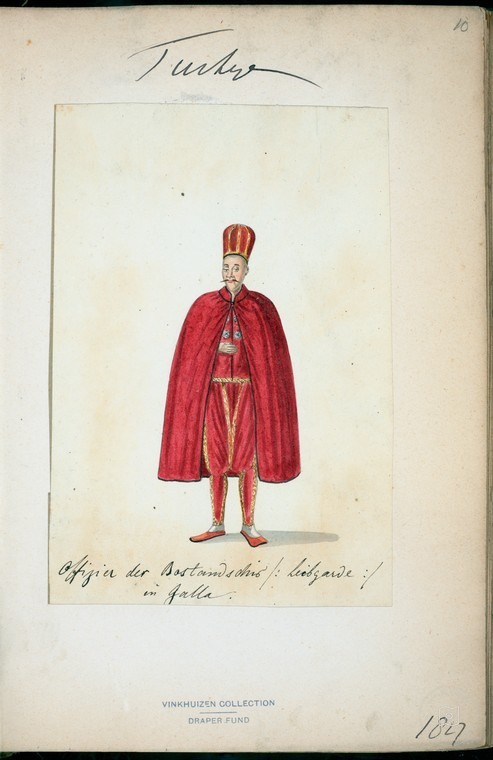 Ottoman People, Soldiers, Officers, Costumes — Portrait from the archive